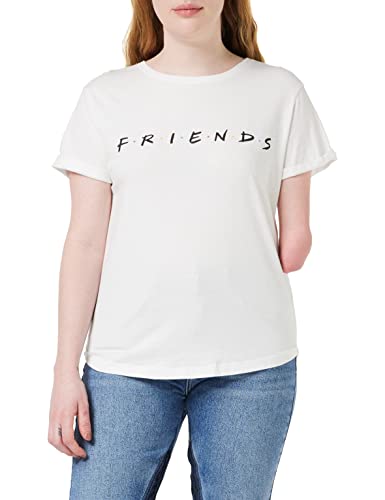 FRIENDS Títulos Camiseta-Camisa, Blanco, 40 para...