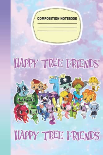 Happy-Tree-Friends Composition Notebook Animated...