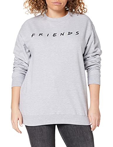 FRIENDS Titles Sudadera, Gris (Grey Heather Hgy),...