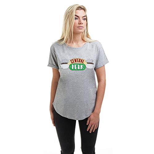 Friends Central Perk T-Shirt, Gris (Sports Grey...