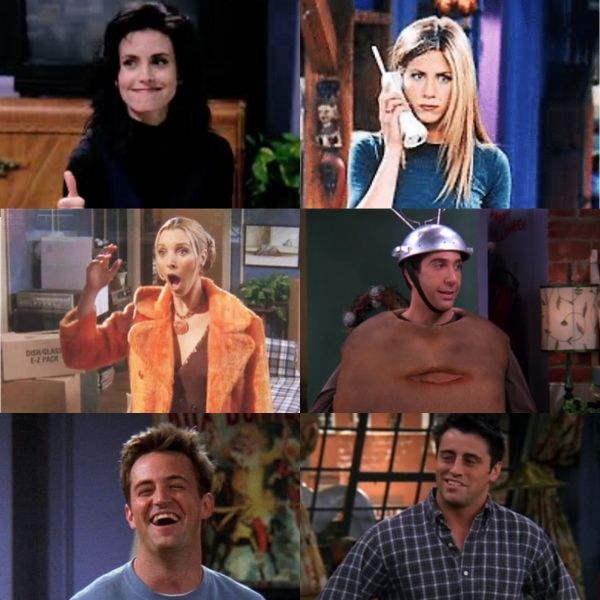 Personajes principales de la serie Friends